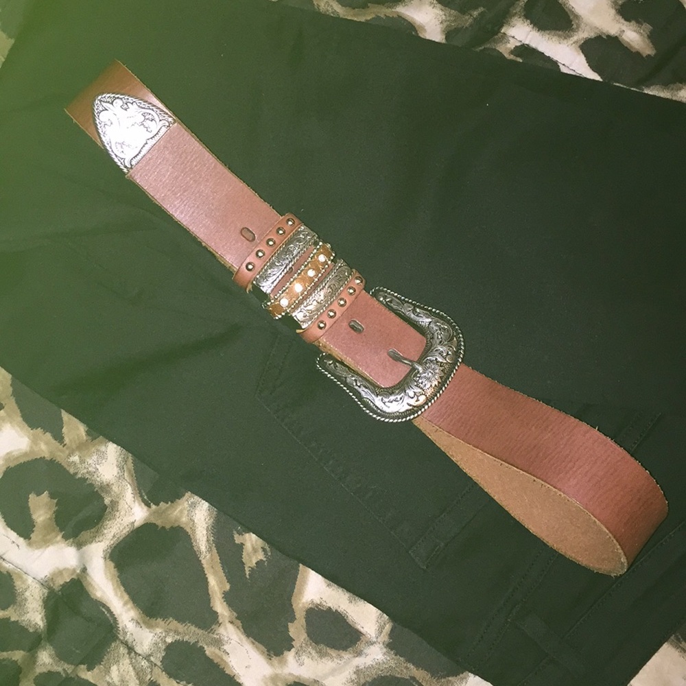 Leather Belt, Sz M by Nocona Belt Co.